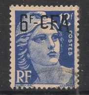 REUNION - 1949-52 - N°YT. 299 - Marianne De Gandon 6f Sur 12f Bleu - Oblitéré / Used - Oblitérés