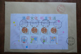 China.Souvenir Sheet  On Registered Envelope - Covers & Documents