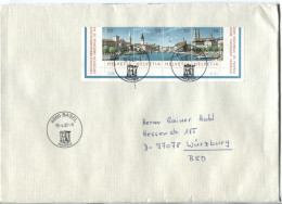 Schweiz #1276-9 Unteres Block-Markenteil NABA Züri ‚84 Brief - Storia Postale