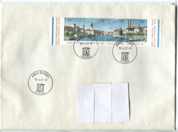 Schweiz #1276-9 Block-Markenteil NABA Züri ‚84 Brief - Storia Postale