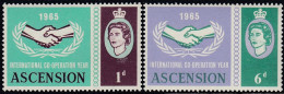 Ascension 1965 - International Co-operation Year - Mi 94-95 ** MNH - Ascension