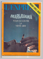 Journal Revue Magazine L'EXPRESS N° 1077 Du 25-02-1972 Nixon Chez Mao - Marijuana Pour Ou Contre La Vente Libre... * - Informations Générales