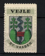 Reklamemarke Vejle, By Vaaben, Wappen  - Erinnofilia