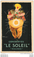 MALINES CARTE PUBLICITAIRE CONSERVES LE SOLEIL - Mechelen