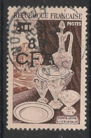 REUNION - 1953-54 - N°YT. 315 - Porcelaine 8f Sur 40f - Oblitéré / Used - Usados