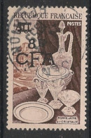 REUNION - 1953-54 - N°YT. 315 - Porcelaine 8f Sur 40f - Oblitéré / Used - Used Stamps