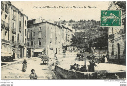 CLERMONT L'HERAULT PLACE DE LA MAIRIE LE MARCHE - Clermont L'Hérault