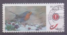 België - Duostamp - Vogels - Roodborstje  - Zonder Papierresten - Used Stamps