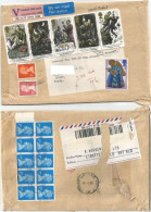 UK Britain £.300.00 Insured Small Airmail Packet CV Lingfield 12jan1995 X Italy Franked 18stamps Incl Sherlock Holmes - Covers & Documents