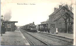 62 NOEUX LES MINES - La Gare, Arrivee D'un Train  - Noeux Les Mines
