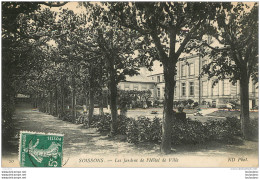 SOISSONS  LES JARDINS DE L'HOTEL DE VILLE - Soissons