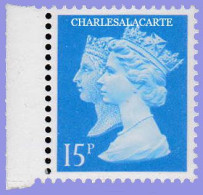 GREAT BRITAIN 1990 MACHIN 1d. BLACK ANNIV. 15p. BLUE  RIGHT BAND  S.G. 1468a   U.M. / N.S.C. - Machin-Ausgaben