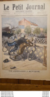 LE PETIT JOURNAL SUPPLEMENT ILLUSTRE 08/1896 ARRESTATION A BICYCLETTE  ET MLLE JULIETTE DODU HEROINE DE LA FRANCE - 1850 - 1899