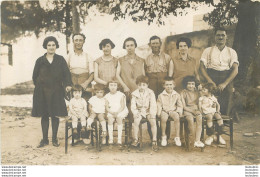 CARTE PHOTO GROUPE DE PERSONNES - A Identificar