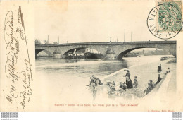 MANTES BORDS DE LA SEINE VUE PRISE QUAI DE LA TOUR EN AMONT - Mantes La Jolie