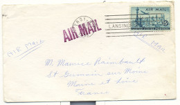 Etats Unis , Lettre Pour La France Du 10 Aug 1939 , Cachet AIR MAIL - Storia Postale