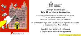 Invitation - BD Chrétienne D'Angoulême 2024 : Remise Des Prix - Ill.  Laetitia Zink - Autres & Non Classés