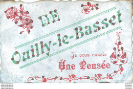 OUILLY LE BASSET JE VOUS ENVOIE UNE PENSEE AVEC STRASS - Other & Unclassified