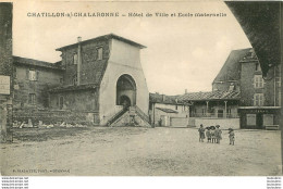 CHATILLON SUR CHALARONNE HOTEL DE VILLE ET ECOLE MATERNELLE - Châtillon-sur-Chalaronne