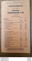 COMPLEMENTS A LA CARTE FRANCE RADIONAVIGATION A VUE  1980  FORMAT 27 X 15 CM DE  PAGES - Avión