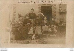 PUISEAUX  JUILLET 1909 CARTE PHOTO - Puiseaux