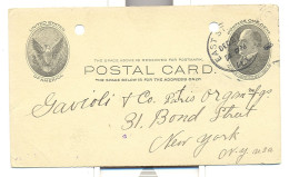 Entier Postal Des Etats Unis Du 27 12 1904 ( Mac Kinley) - Cartas & Documentos