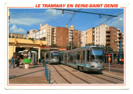 CPM        93 SEINE SAINT DENIS     -     BOBIGNY      -        LE TRAMWAY - Tramways
