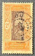 FRDY058U - Man Climbing Oil Palm - 2 F Used Stamp - Dahomey - 1913 - Oblitérés