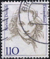 RFA Poste Obl Yv:1769 Mi:1939 Marlene Dietrich Comedienne (cachet Rond) (Thème) - Mujeres Famosas