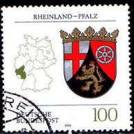 RFA Poste Obl Yv:1527 Mi:1664 Rheinland-Pfalz Armoiries (Beau Cachet Rond) (Thème) - Sellos