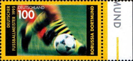 RFA Poste N** Yv:1665 Mi:1833 Deutscher Fussballmeister Borussia Dortmund Bord De Feuille (Thème) - Autres & Non Classés