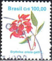Brésil Poste Obl Yv:1979 Mi:2373 Erythrina Cristagalli L. (Beau Cachet Rond) (Thème) - Andere & Zonder Classificatie
