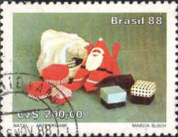 Brésil Poste Obl Yv:1892 Mi:2273 Natal Père Noël (Beau Cachet Rond) - Oblitérés