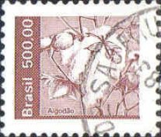 Brésil Poste Obl Yv:1537 Mi:1889 Algodao Coton (TB Cachet Rond) - Used Stamps