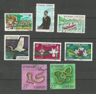 Gabon N°207, 228, 255, 278, 284, 287, 300, 301 Cote 4.15€ - Gabon