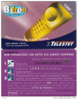 GREECE - Telephone 1, Telestet Prepaid Card(plastic) First Pictorial Issue 5000 GRD(CN At Top Left), 30000ex, Used - Griechenland