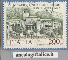 USATI ITALIA 1980 - Ref.0432A "EREMO DI FONTE AVELLANA" 1 Val. - - 1971-80: Used