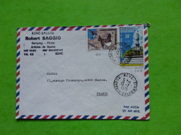 N° 398 / 403 SUR LETTRE PAR AVION DE NOUVELLE CALEDONIE OBLITÉRATION KONE - Lots & Serien