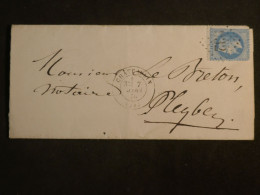 DM 15 FRANCE  LETTRE 1876 CHATEAUDUN A PLEYBEN   N°29+AFF. INTERESSANT +++ - 1849-1876: Classic Period