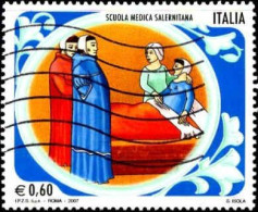 Italie Poste Obl Yv:2956 Mi:3198 Scuola Medica Salernitana (Lign.Ondulées) - 2001-10: Usati