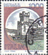 Italie Poste Obl Yv:1456 Mi:1724III Castello Di Montagnana (Beau Cachet Rond) - 1971-80: Usati