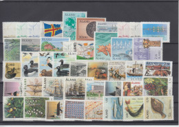 Aland 1984-1993 - Full Years MNH ** - Aland