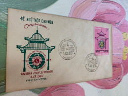Vietnam Stamp Saigon 1967 FDC  Lions Club - Vietnam