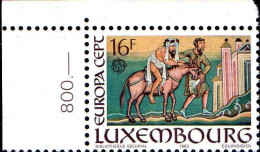 Luxembourg Poste N** Yv:1025 Mi:1075 Europa Cept Bibliothèque Escurial Coin D.feuille - Unused Stamps