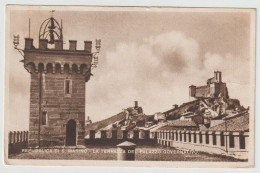 Cartolina Viaggiata Affrancata Francobollo Rimosso Repubblica Di S.Marino La Terrazza Del Palazzo Governativo 1946 - Saint-Marin