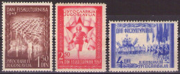 Yugoslavia 1947 Federal Sports Meeting, Mi 521-523 - MNH**VF - Ongebruikt