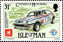 Man Poste N** Yv:282 Mi:287 Rothmans International Rally Winners - Isla De Man