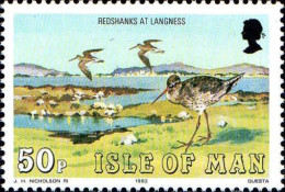 Man Poste N** Yv:243 Mi:234 Redshanks At Langness - Isla De Man