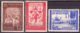 Yugoslavia 1947 Federal Sports Meeting, Mi 521-523 - MNH**VF - Nuovi