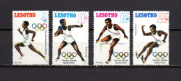 Lesotho 1972  Olympic Games Munich, Athletics Set Of 4 MNH - Zomer 1972: München